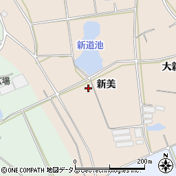 愛知県田原市西神戸町新美周辺の地図