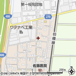 岡山県総社市清音上中島160周辺の地図