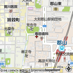 奈良県大和郡山市高田町514-1周辺の地図