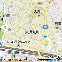 兵庫県明石市東人丸町周辺の地図