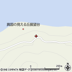 異国の見える丘周辺の地図