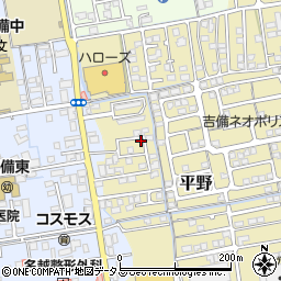 岡山県岡山市北区平野935-3周辺の地図