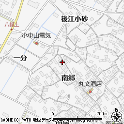 愛知県田原市小中山町南郷163周辺の地図
