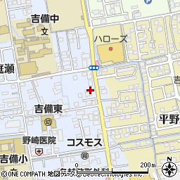 岡山県岡山市北区庭瀬186周辺の地図