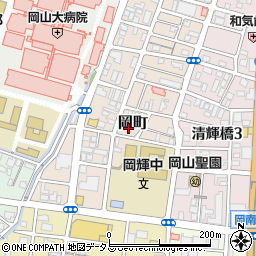 岡山県岡山市北区岡町11-3周辺の地図