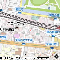 兵庫県明石市大明石町周辺の地図