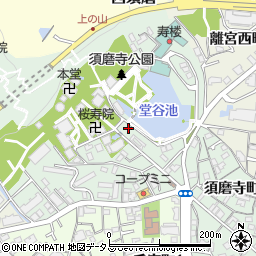 タイムズ須磨寺正覚院駐車場周辺の地図