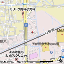 岡山県岡山市北区久米278周辺の地図