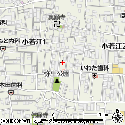 大阪府東大阪市小若江1丁目24周辺の地図