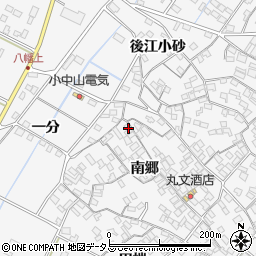 愛知県田原市小中山町南郷168周辺の地図