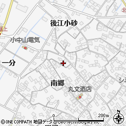 愛知県田原市小中山町南郷170-2周辺の地図