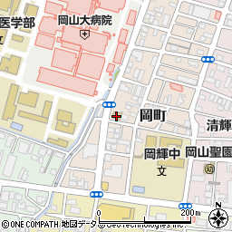 セブンイレブン岡山岡町店周辺の地図