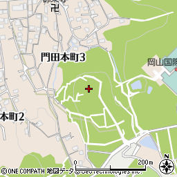 岡山県岡山市中区門田本町周辺の地図