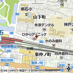 兵庫県明石市山下町8周辺の地図