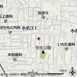小若江１丁目テラスハウス周辺の地図