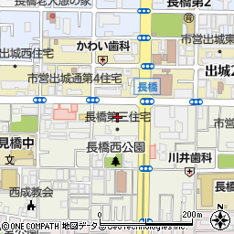 大阪市営長橋第３住宅周辺の地図