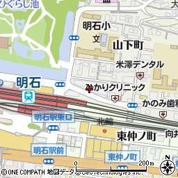 兵庫県明石市山下町14周辺の地図