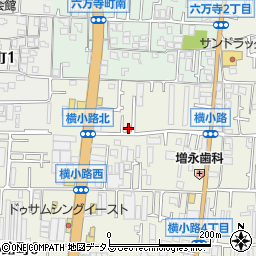 東大阪横小路郵便局周辺の地図