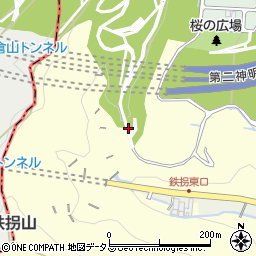 兵庫県神戸市須磨区西須磨立原谷周辺の地図