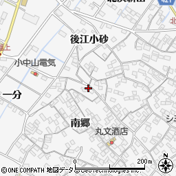 愛知県田原市小中山町南郷1-6周辺の地図