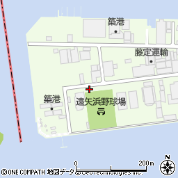 遠矢浜公園トイレ周辺の地図