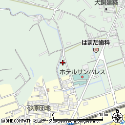 岡山県倉敷市山地1416-7周辺の地図