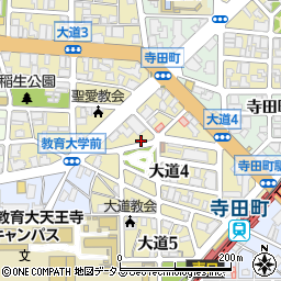 大阪府大阪市天王寺区大道周辺の地図