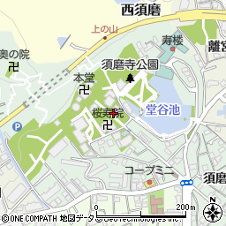 兵庫県神戸市須磨区須磨寺町周辺の地図