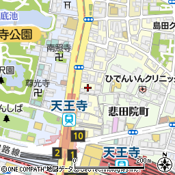 大阪府大阪市天王寺区堀越町12周辺の地図
