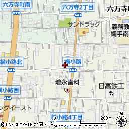 リパーク東大阪横小路町５丁目駐車場周辺の地図