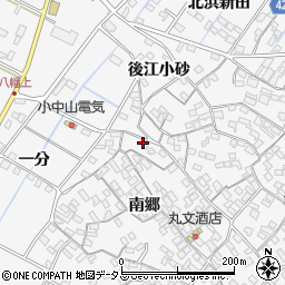 愛知県田原市小中山町南郷1-1周辺の地図