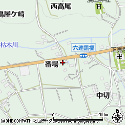 愛知県田原市六連町番場周辺の地図