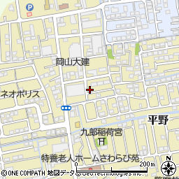 岡山県岡山市北区平野773周辺の地図