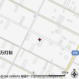 愛知県田原市小中山町万灯松303-3周辺の地図