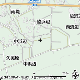 愛知県田原市六連町久美原周辺の地図