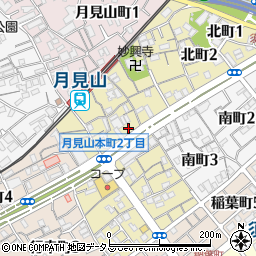 京川学生専科周辺の地図