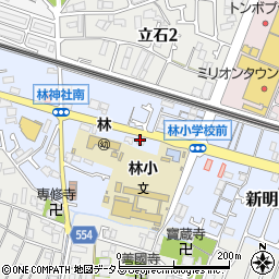 まいどおおきに食堂兵庫明石食堂周辺の地図