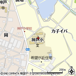 愛知県田原市神戸町殿畑周辺の地図