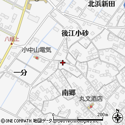 愛知県田原市小中山町南郷1-3周辺の地図
