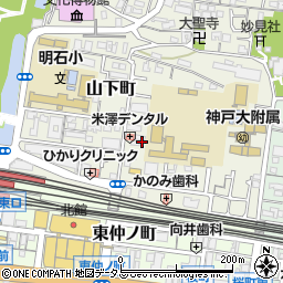 兵庫県明石市山下町7周辺の地図