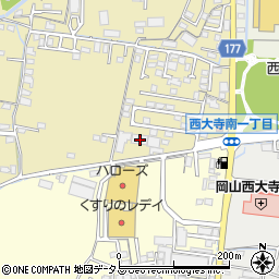 岡山県岡山市東区西大寺中野4周辺の地図