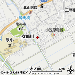 愛知県田原市江比間町三字郷中5周辺の地図