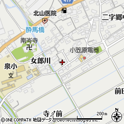 愛知県田原市江比間町三字郷中6周辺の地図