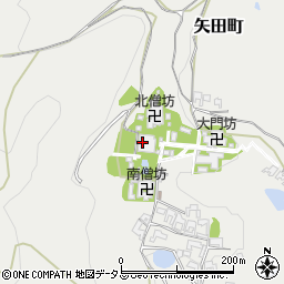 矢田寺周辺の地図