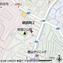 兵庫県明石市朝霧町周辺の地図