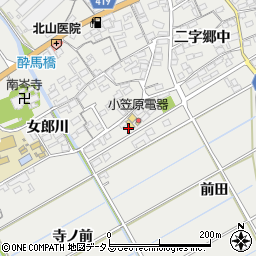 愛知県田原市江比間町二字郷中78-1周辺の地図
