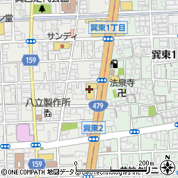 イエローハット生野巽中店周辺の地図