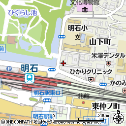 兵庫県明石市山下町13-12周辺の地図