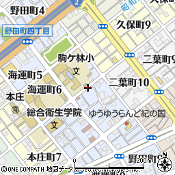 兵庫県神戸市長田区野田町周辺の地図