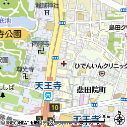 大阪府大阪市天王寺区堀越町11周辺の地図